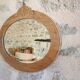 Art Deco oval mirror, restored