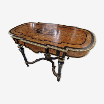 Middle table in marquetry Napoleon III