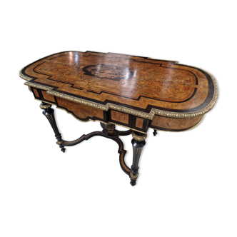Middle table in marquetry Napoleon III