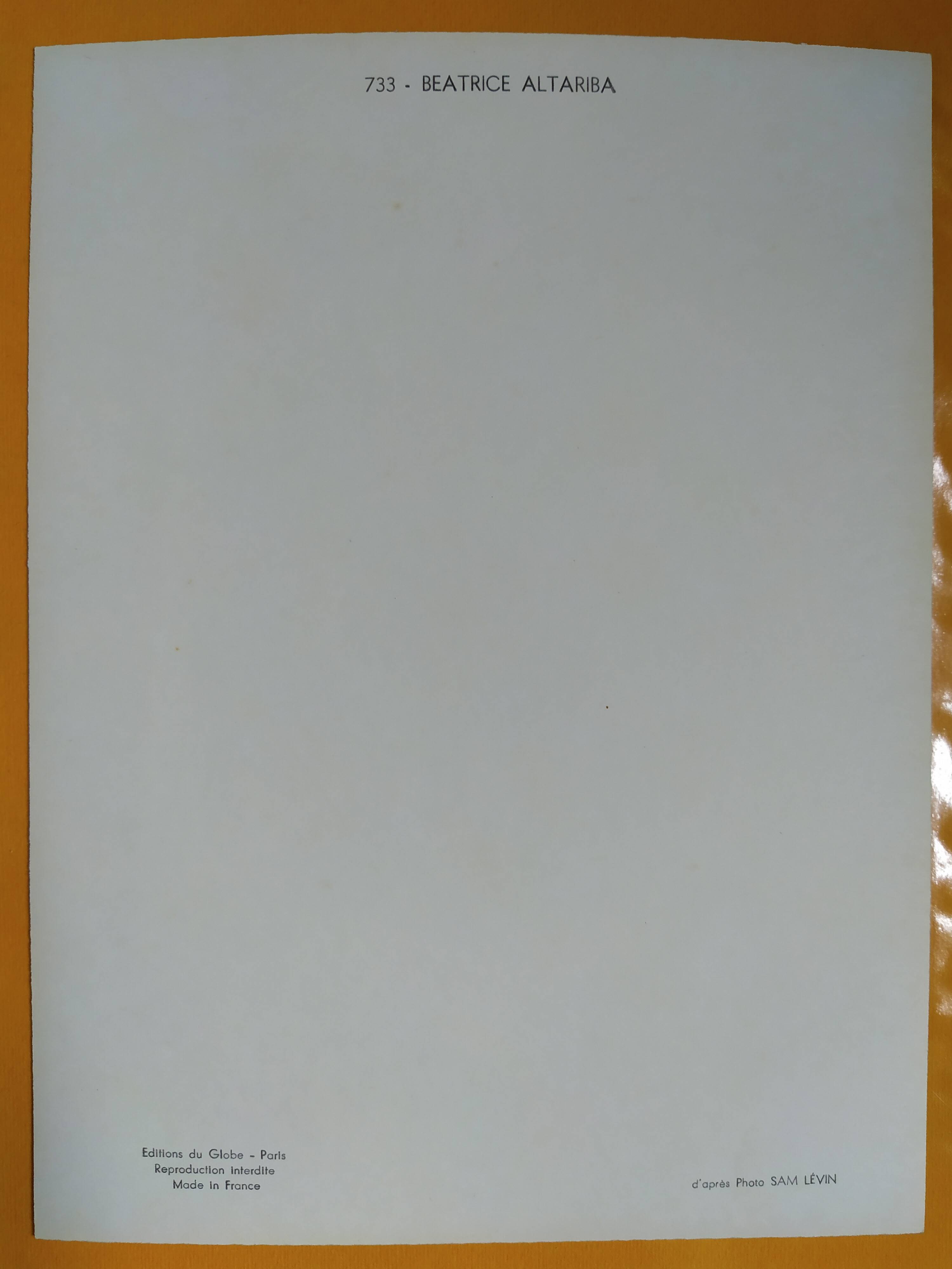 Original photograph of "Béatrice Altariba" 1960s