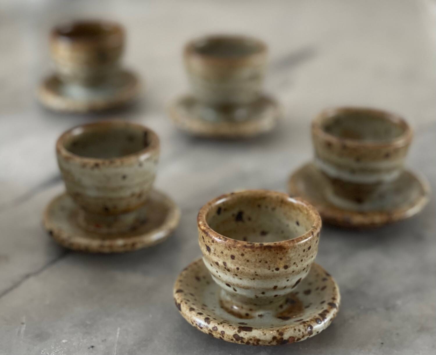 5 Gustave Tiffoche egg cups