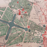 1883 - Plan of the city and the Palace of Versailles