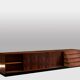 Wilhelm Renz. Enfilade in rosewood and laminate. Circa 1960-70.
