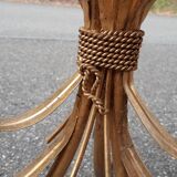 Gold metal side table 1970