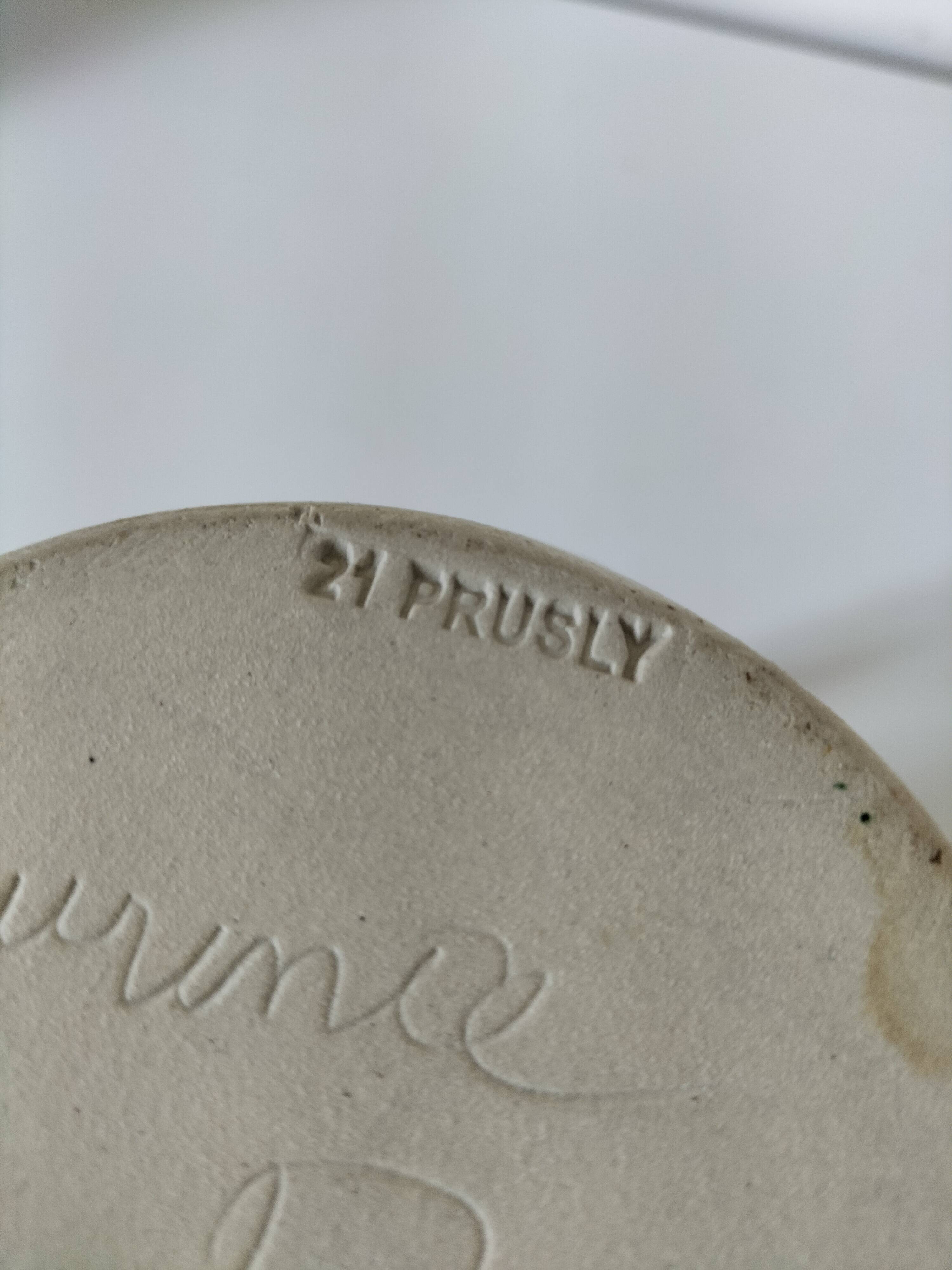 Stoneware pitcher with poppy decoration – Laurence Petit – Atelier de Prusly