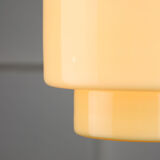 Vintage Mid-century Glass Pendant Lamp