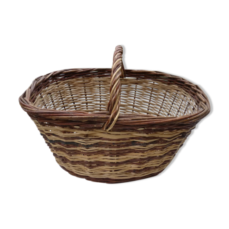 Panier en osier pour les champignons