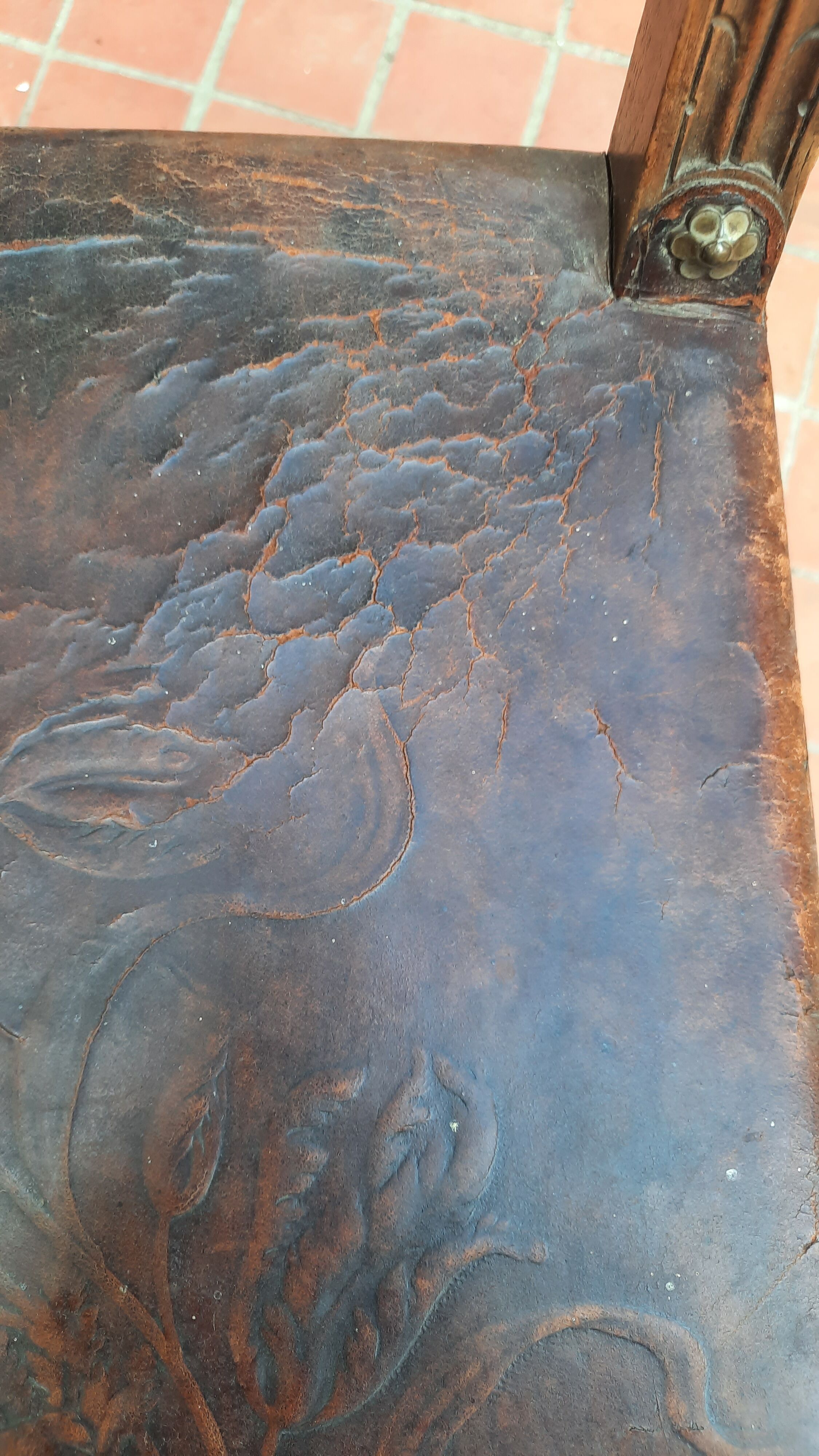 Set of 8 Henri II style chairs