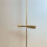 Brass & Opaline Floor Lamp by Milan, Spain, 1980s