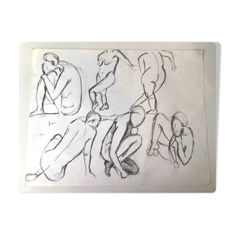 Nude Composition Drawing