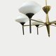 Vintage chandelier in opaline glass