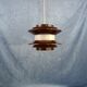 Chocolate coloured pendant by Carl Thore for Granhaga Metallindustri. 1970's