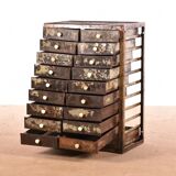 Commode industrielle marron