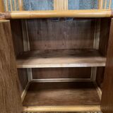 Etagère en rotin à 4 portes tressées