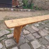 Wooden farm bench