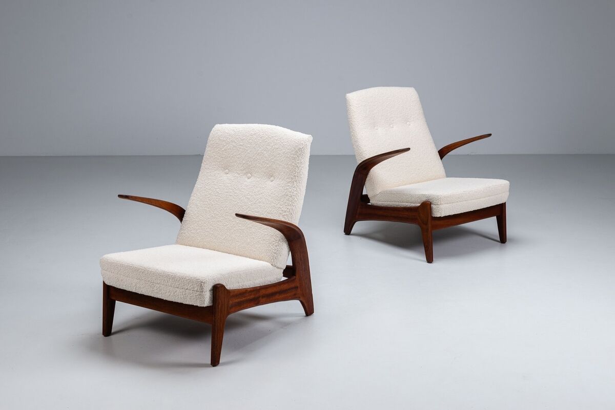 Rastad and Relling low back lounge chairs Gimson and Slater Norway 1960