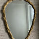 Miroir ancien en bois doré