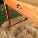 Table bureau bois brut