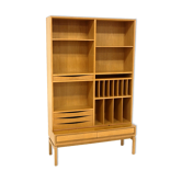 Oak library, Marian Grabinski, Möbel-Ikea, sweden, 1960