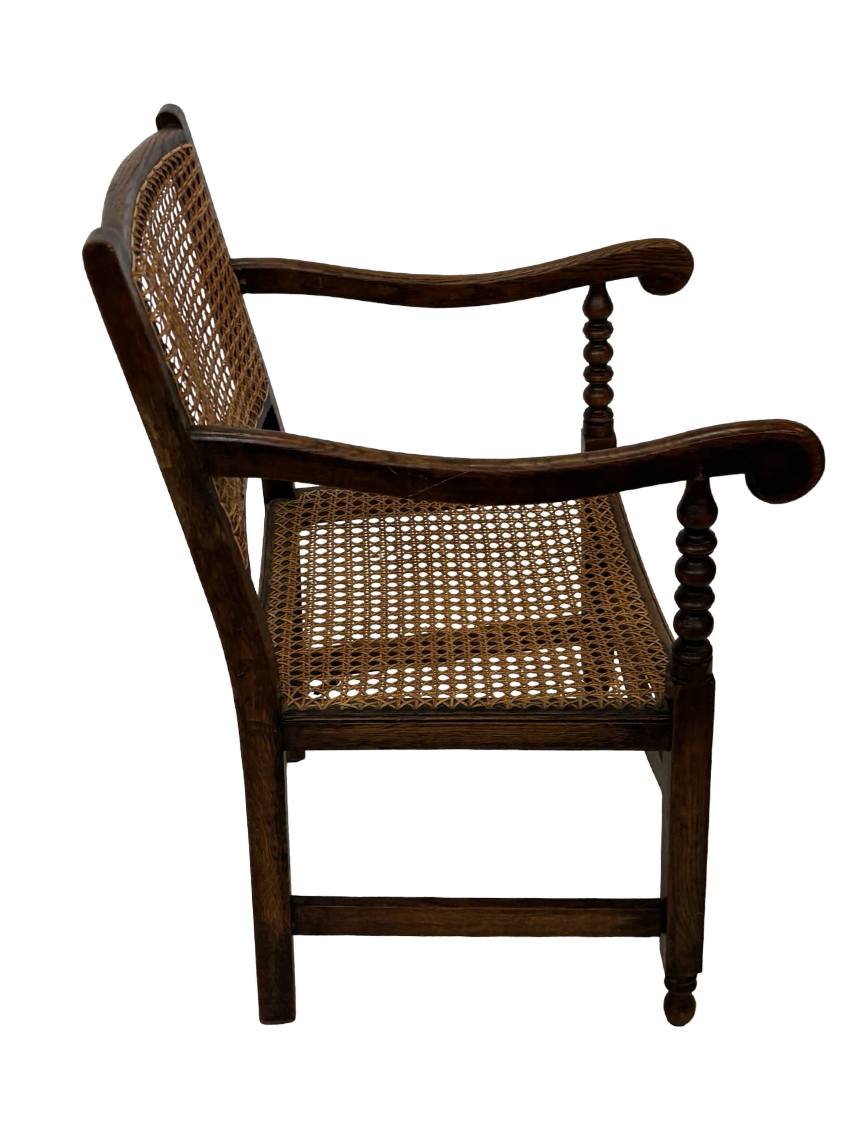 Art Deco chair minimalist oak wicker minimalist design