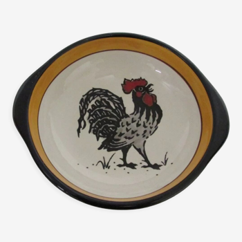 Deco rooster trinket bowl