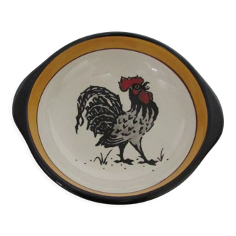 Deco rooster trinket bowl