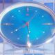 Diamond Turquoise alarm clock from the 70s