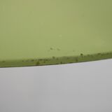 Opal glass and green aluminium shade vintage lamp by Voss Belysning - Denmark