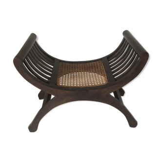 Siège curule avec assise cannée