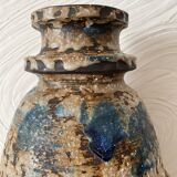 Large brutalist ceramic vase from West Germany, 1960s/1970s