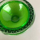 Murano Glass Bullicante "Green" Bowl Element Shell Ashtray Murano, Italy, 1970s