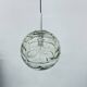 Doria leuchten glass hanging lamp , 1970s