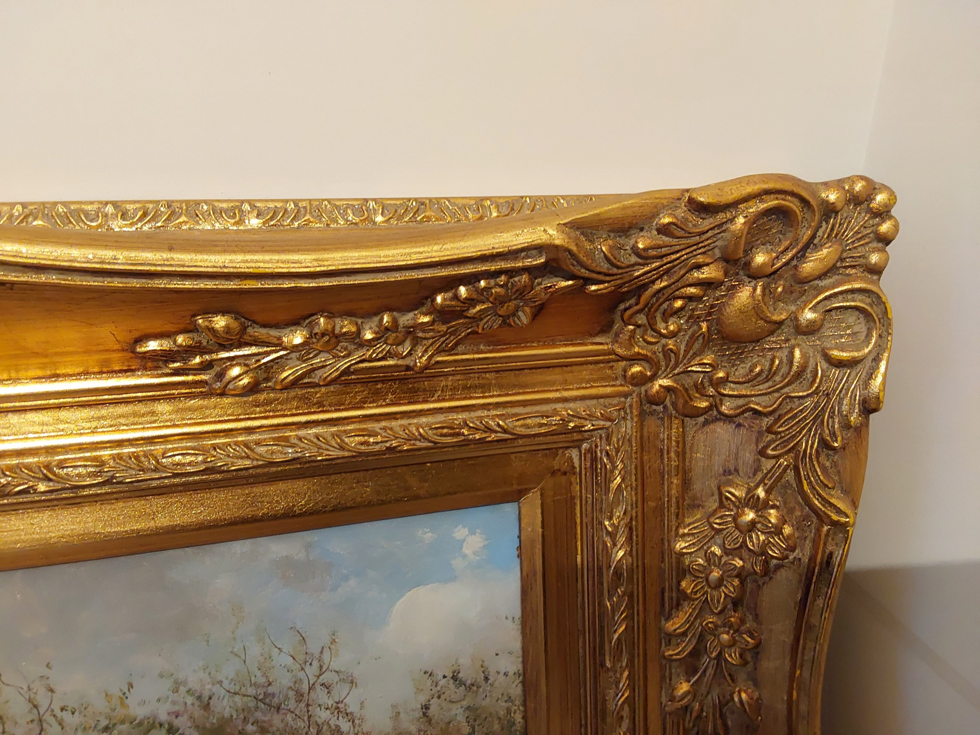 Oil on canvas "The Groom", signed canvas of the beginning of the last century