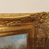 Oil on canvas "The Groom", signed canvas of the beginning of the last century