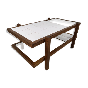 table basse vintage double