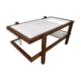 Vintage coffee table double trays
