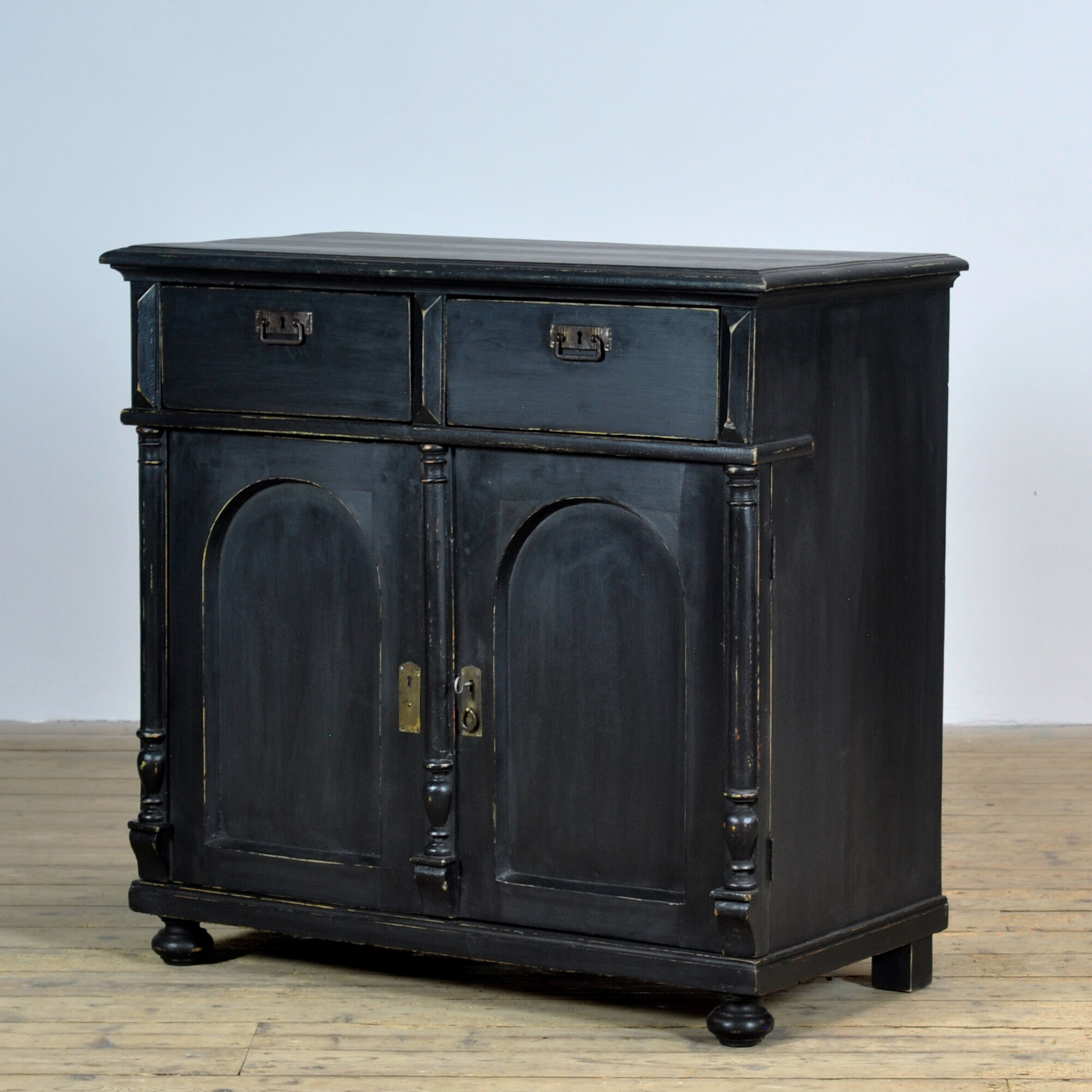 Buffet en pin avec 5 tiroirs, vers 1900