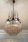 Pink Murano Glass Rod Chandelier