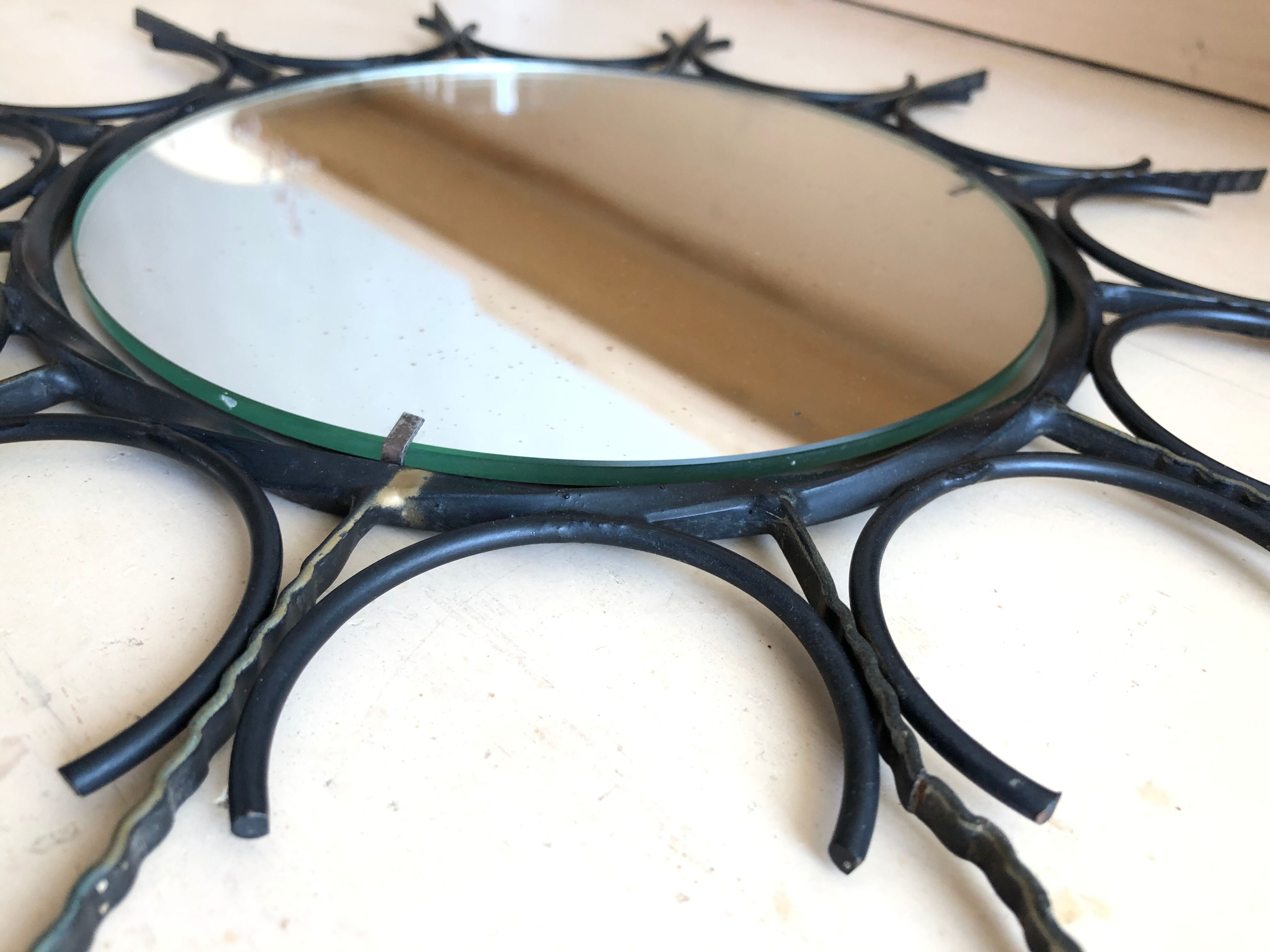 Metallic sun mirror 18cm