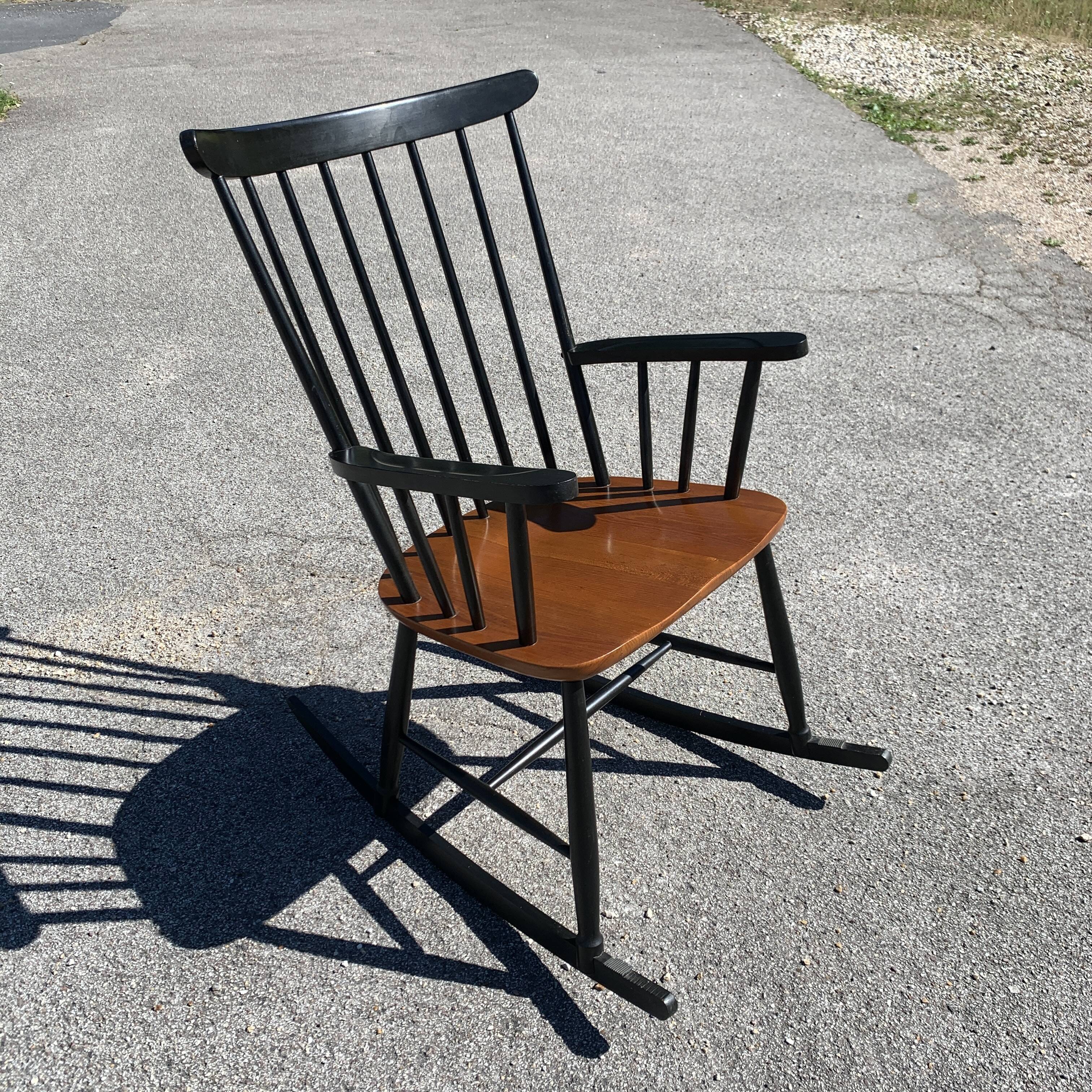 Fauteuil a bascule rocking chair scandinave