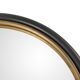 Mirror diameter 64, gold and anthracite frame.