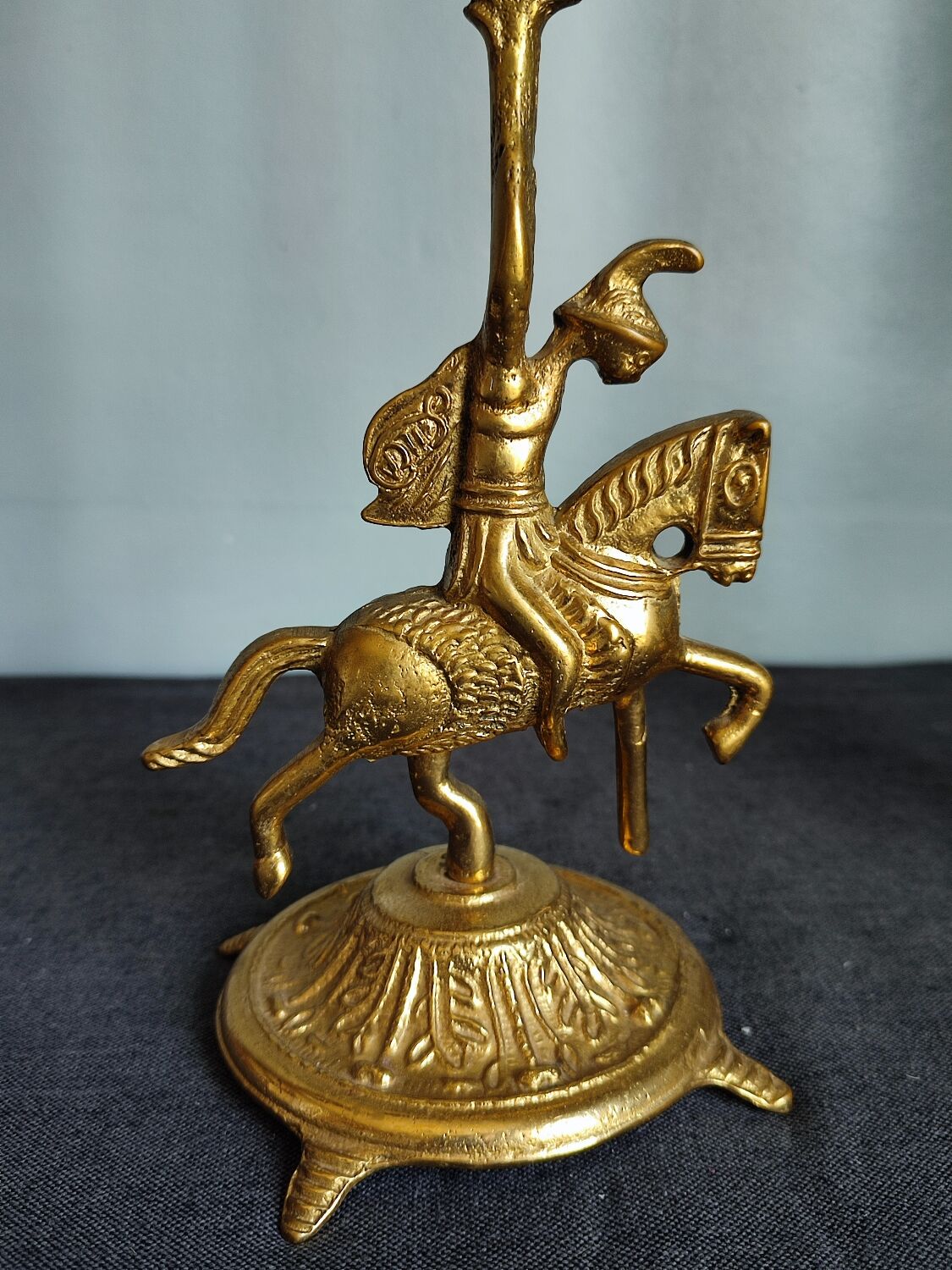 Set of two vintage jumper candlesticks