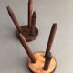 Pair of dyed wooden milking stools