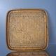 Antique Chinese woven bamboo basket with lid — 19th/20th century