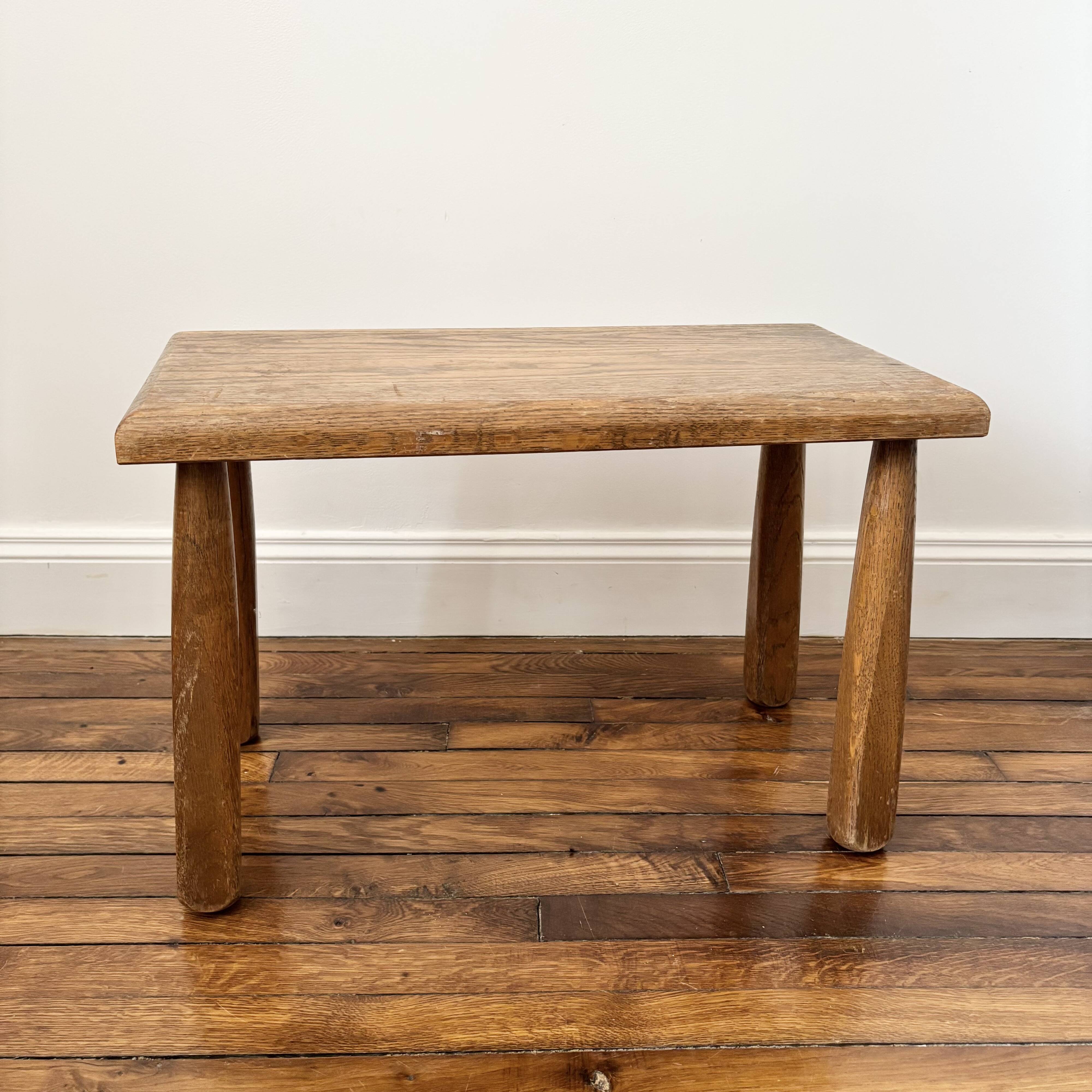 Vintage Minimalist Brutalist Stool