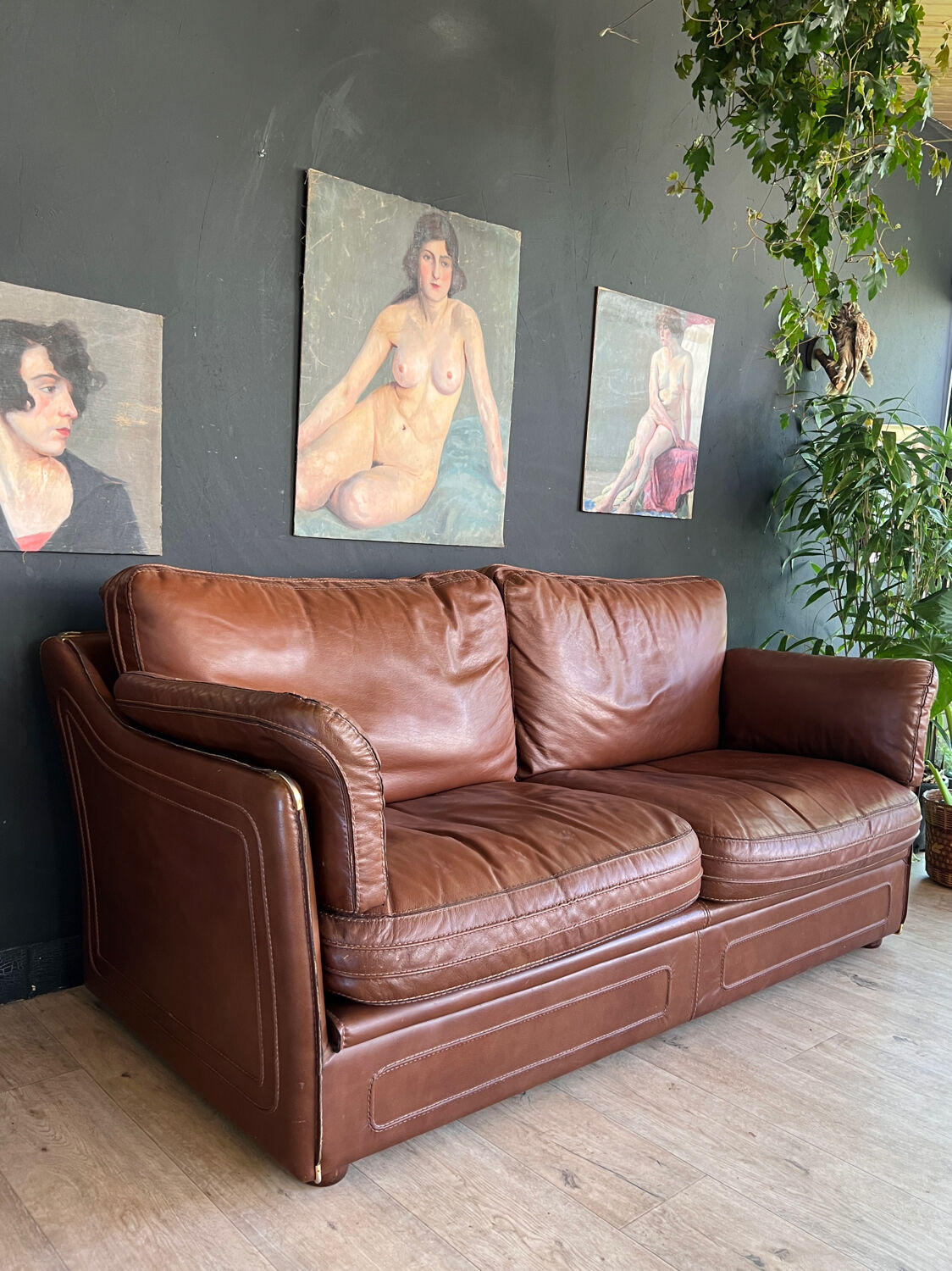 Leather couch