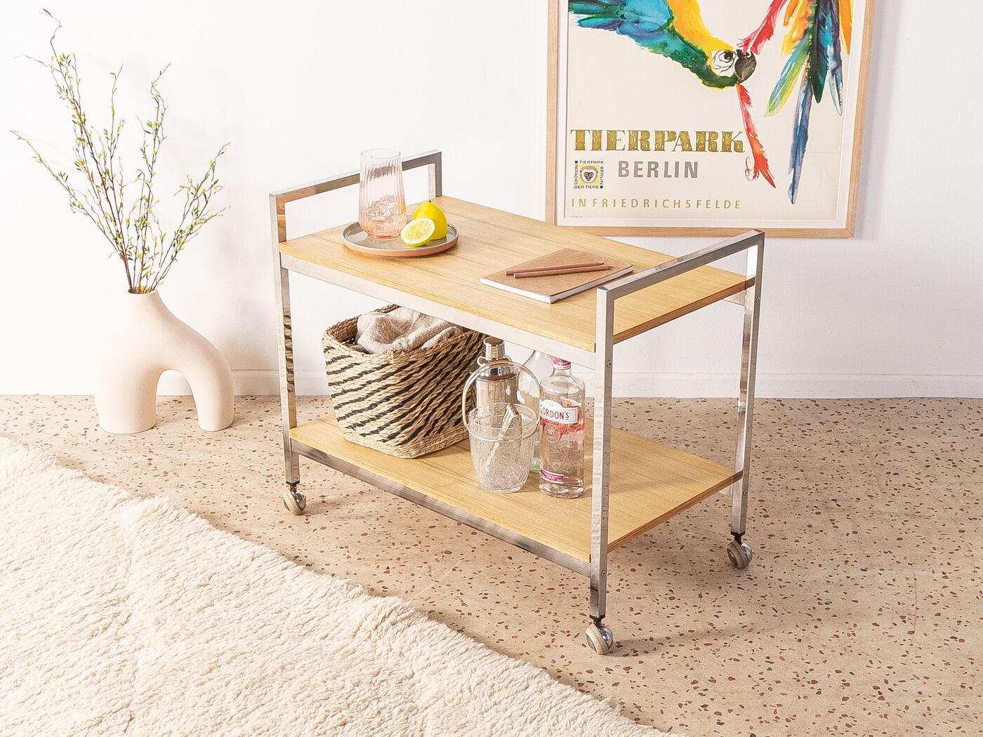 1960s serving trolley