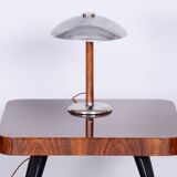 Restored ArtDeco Table Lamp, Chrome, New Electrification, Czechia, 1930s