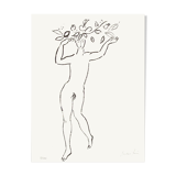 Pierre boncompain nu v 1990 lithograph