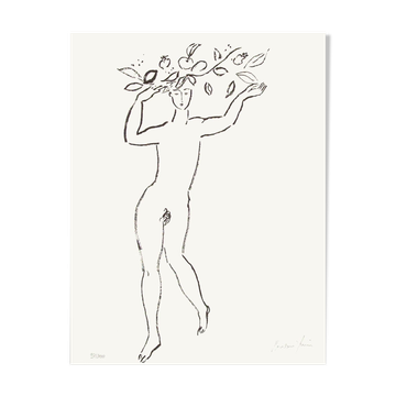 Pierre boncompain nu v 1990 lithographie